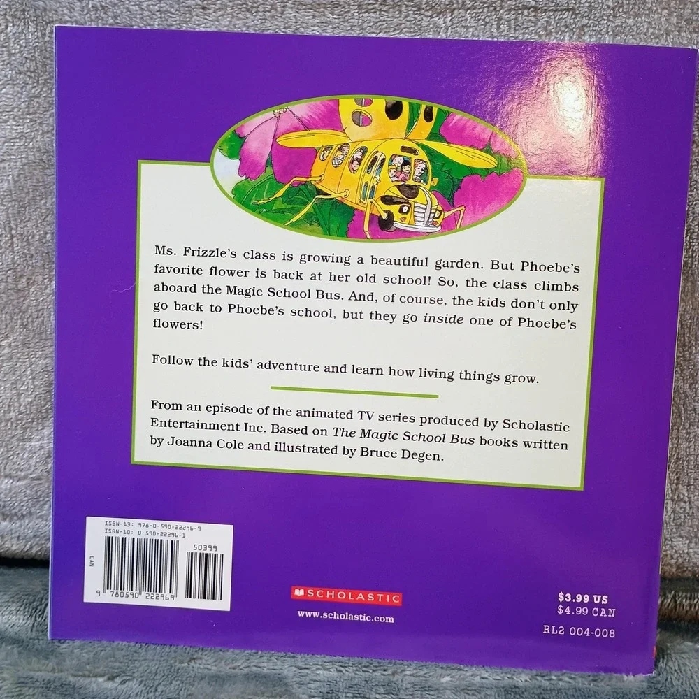 The Magic School Bus Plants Seeds Joanna Cole Scholastic Purple PB Kids Science
